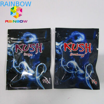 Resealable Spice Herbal Incense Packaging , k mylar bags One Side Clear