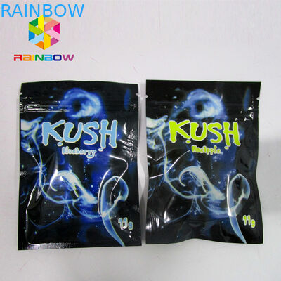 Resealable Spice Herbal Incense Packaging , k mylar bags One Side Clear