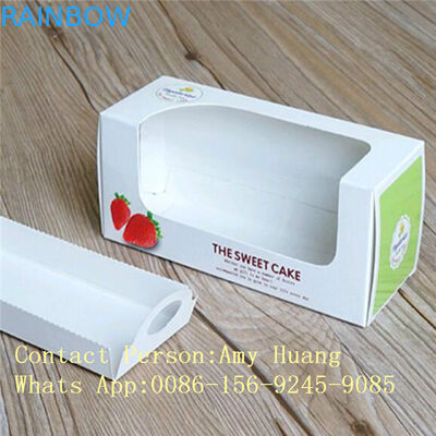 Gift 350g White Display Paper Box For Chocolate Packaging With Window