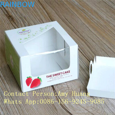 Gift 350g White Display Paper Box For Chocolate Packaging With Window