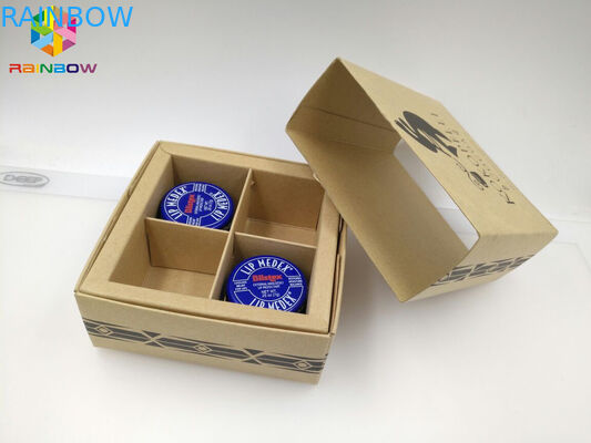 PVC / Kraft Custom Printed Paper Boxes , Gift Box Packaging With Transparent Window