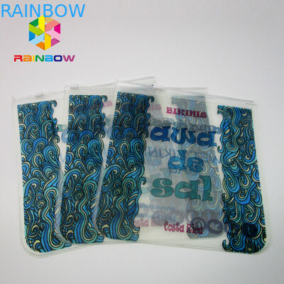 Custom Swimwear Packing PVC Bikini Zipper Bags