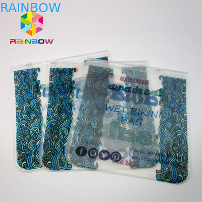 Custom Swimwear Packing PVC Bikini Zipper Bags