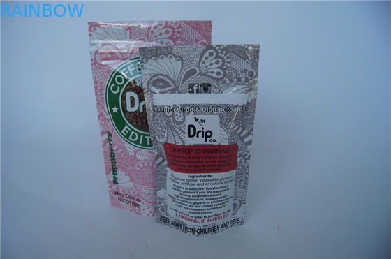 Custom Printing Stand Up Vape Package Packaging Bags with Zipper / Tear Notch
