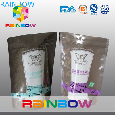 Food Grade Reusable 150g Zipper Stand Up Pouches for Energy Powder