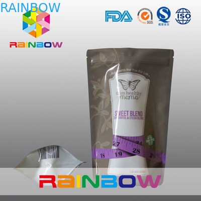 Food Grade Reusable 150g Zipper Stand Up Pouches for Energy Powder