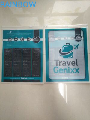 PVC Travel Document Slider Zipper k Pouch Packing Bags/Clear PVC Ruler Bag / PVC Pen CASE / PVC Stationery Pouch