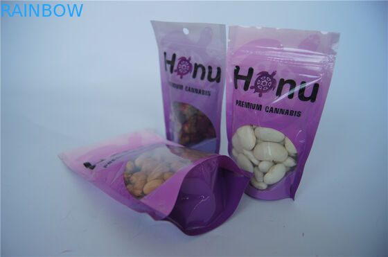 Spice k Small THC / CBD Aluminum Foil Zipper Top Bags For Different Fruit Flavor