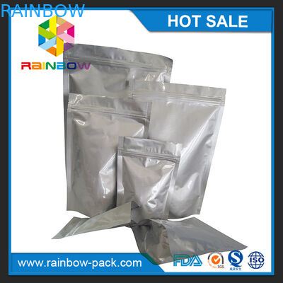 Custom sized aluminum foil stand up k bag for food/ snack storage