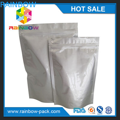 Custom sized aluminum foil stand up k bag for food/ snack storage