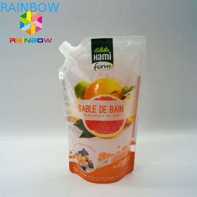Food Standard Beverage Spout Pouch / Baby Food Packaging Bag 150 Micron Thickness