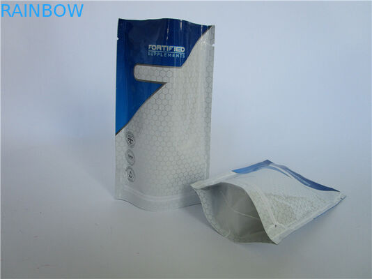 Reusable Whey protein powder nutrition zipper food package bag