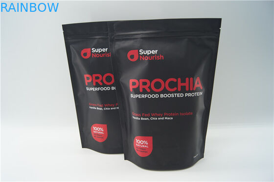 High quality aluminum foil nutrition stand up packaging bag with zipper