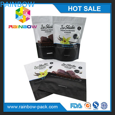 custom printed food grade foil lined k 1 kg protein powder bag packaging energy powder pouches