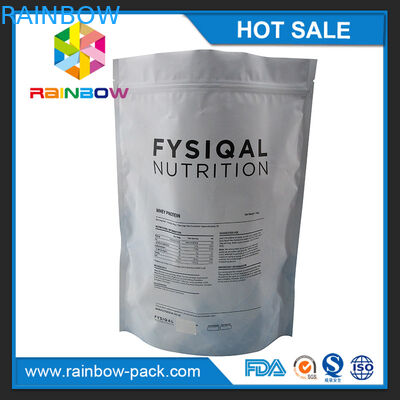 custom printed food grade foil lined k 1 kg protein powder bag packaging energy powder pouches