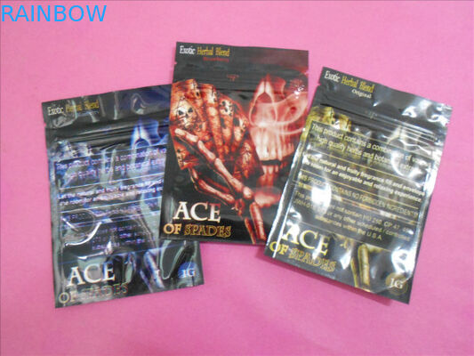 California Dream Herbal Incense Packaging Flat Zipper Pouches Chemical Pill THC Sachet