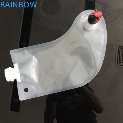 Hot sale christmas stockings1L wine / beverage / fruit transparent wine pouch