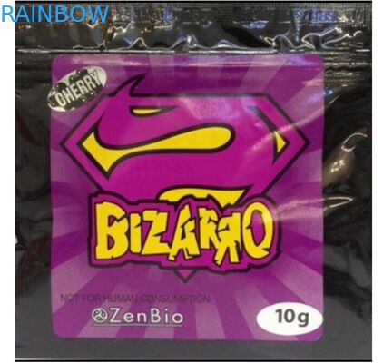 10g Bizarro Herbal Incense Zip Lock Bags Stand Up Spout Pouch With Different Flavors