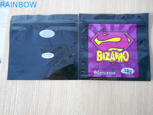 10g Bizarro Herbal Incense Zip Lock Bags Stand Up Spout Pouch With Different Flavors