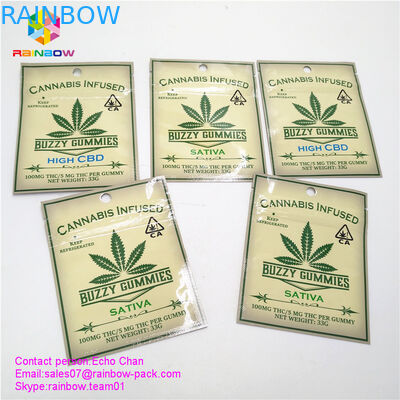 2018 new cannabis infused buzzy cummies High CBD / THC bag with k hot sale in CA