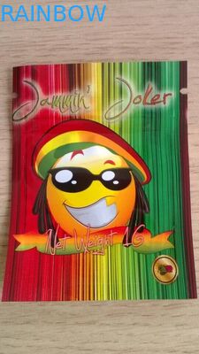 Colorful printing k Herbal Incense Packaging bag for 1g Jammin Joker