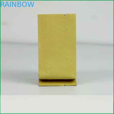 PET VMPET PE Material Side Gusset Kraft Paper Bag For Tea / Food Packaging