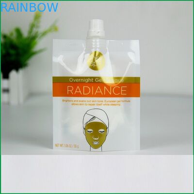 Liquid stand up pouch with spout / spout pouch packaging for gel masque / shampoo liquid spout pouch