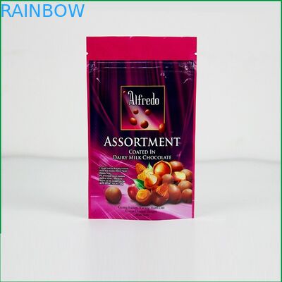 Custom Stand up zipper bag with logo for chocolate / chocolate packaging bag