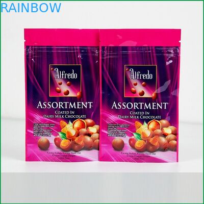 Custom Stand up zipper bag with logo for chocolate / chocolate packaging bag