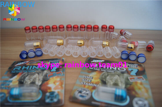 Reusable Moisture Proof Plastic Pill Bottles For Rhino 7 Male Enhancement Pills Packaging