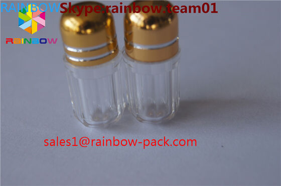 Golden Color Plastic Pill Bottles For Rhino 69 9000 Enhance Male Sex Capsule Packaging