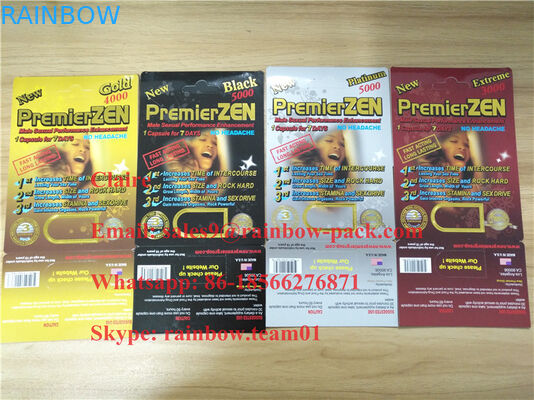 PremierZen Gold Male Enhancement Pill card blister packaging in stock with 3D effect