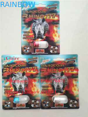 Top-rated Rhino sex pill 3d packing / Male enhancement pill packing card / 3d blister packing card