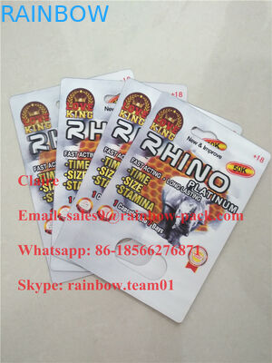 Top-rated Rhino sex pill 3d packing / Male enhancement pill packing card / 3d blister packing card
