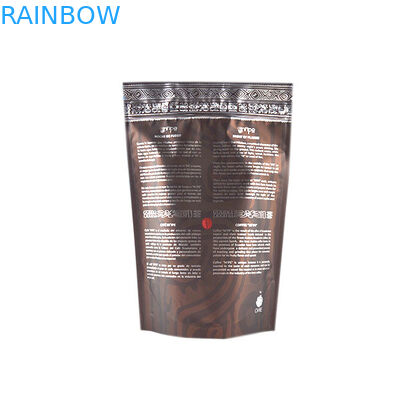 Keny Uganda Ethiopia 250 Gram 500gram Plastic Pouches Packaging , Multiple Color Stand Up Coffee Pouches