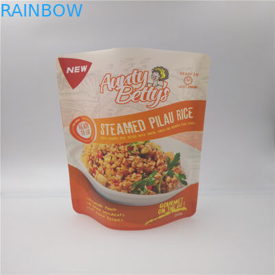 Rice Plastic Packaging Bags For Food , Granola Custom Printed Stand Up Pouches
