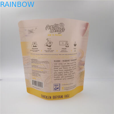 Rice Plastic Packaging Bags For Food , Granola Custom Printed Stand Up Pouches