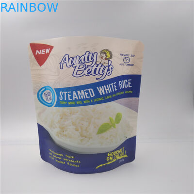 Stand up reusable microwavable Mylar Printed Plastic Bags For Food Packaging With Custom Logo