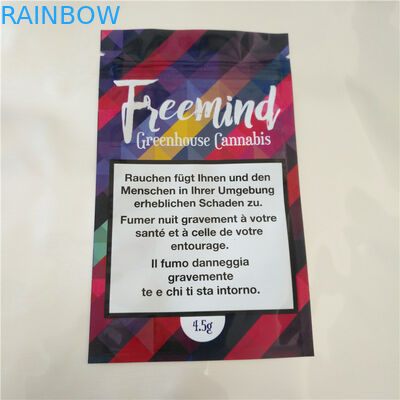 Cbd Thc Fudge Seeds Heat Sealable Plastic Bags , Aluminum Foil Sachet For Cbd Gummy