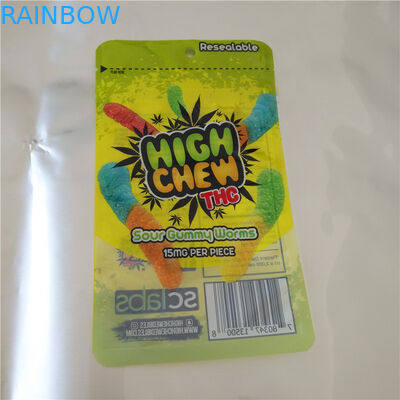 Cbd Thc Fudge Seeds Heat Sealable Plastic Bags , Aluminum Foil Sachet For Cbd Gummy