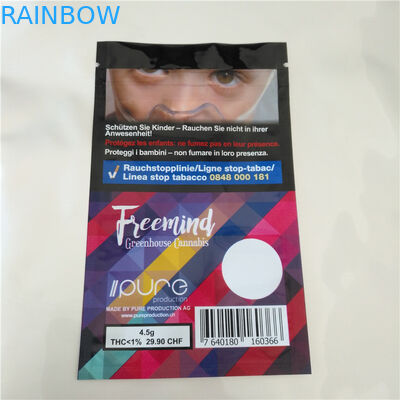 Cbd Thc Fudge Seeds Heat Sealable Plastic Bags , Aluminum Foil Sachet For Cbd Gummy