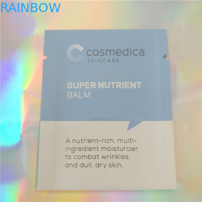Plastic Aluminum Foil Pouch Packaging Sample Sachet Cosmetics, Three Side Sealing Cosmetic Sample Sachet