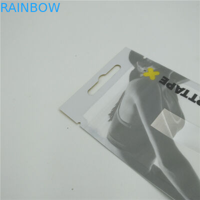 Hanging Bottom Open Plastic Pouches Packaging , Three Side Seal Pouch Custom Printed