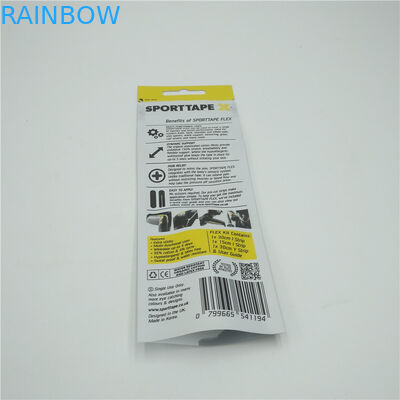 Hanging Bottom Open Plastic Pouches Packaging , Three Side Seal Pouch Custom Printed