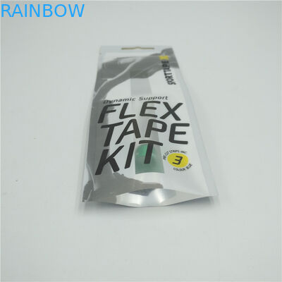 Hanging Bottom Open Plastic Pouches Packaging , Three Side Seal Pouch Custom Printed