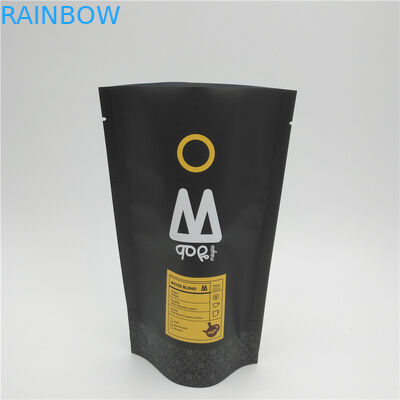 Biodegradable Ethiopia Coffee Bean Packaging Bags 500 Gram 16 Oz With Zipper