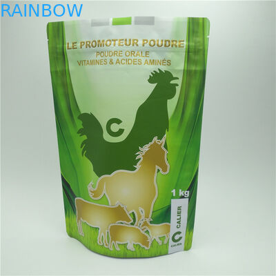 Resealable Plastic Pouches Packaging , Zipper Pet Food Bag For Animal Supplement