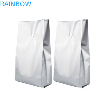 Side Gusset Resealable Plastic Coffee bags Aluminum Foil Coffee Bean Packaging Bags With Valve 1kg