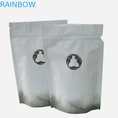 China Factory Heat Sealable Compound Logo Printing Stand Up Customized Foil Food Coffee Tea Bag Pouch 1kg 500g With Zipp