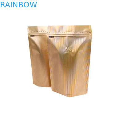 Custom Printed Matt Roasted Coffee Bean Packaging Bag Stand up Pouch Aluminum Coffee Packaging Bags 250g with Valve